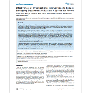 Effectiveness of interventinos to reduce ED utilization