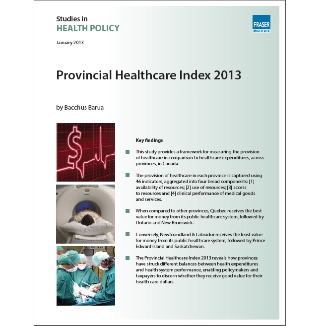 Provincial Healthcare Index 2013