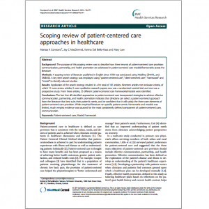 patient-centered care