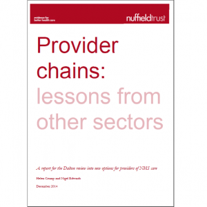 Provider chains lessons from other sectors